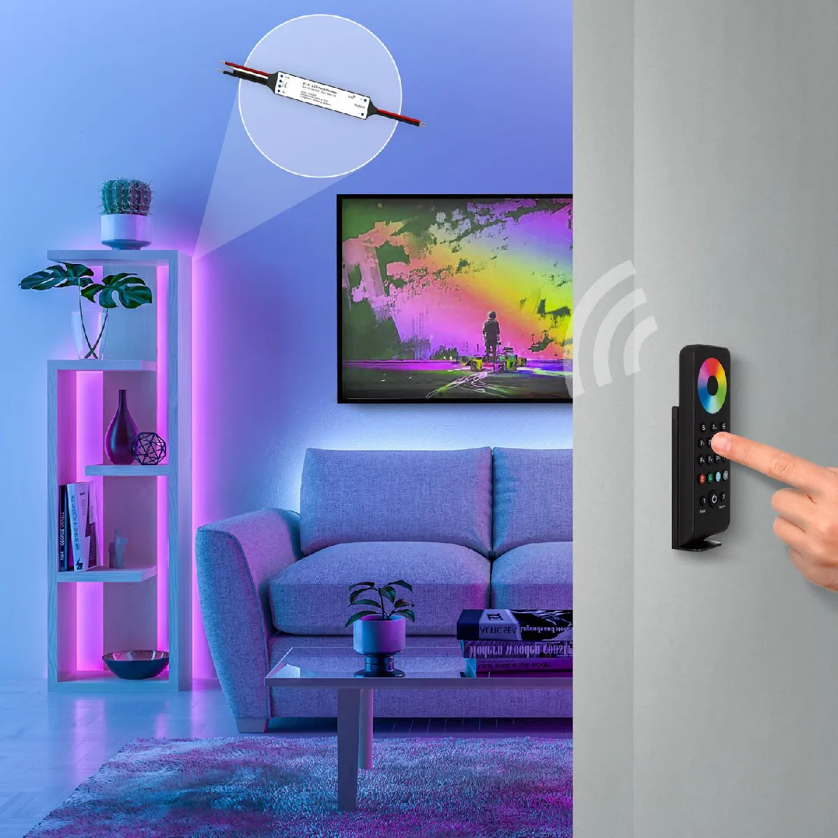 Ledkia Télécommande RF Variateur LED RGB