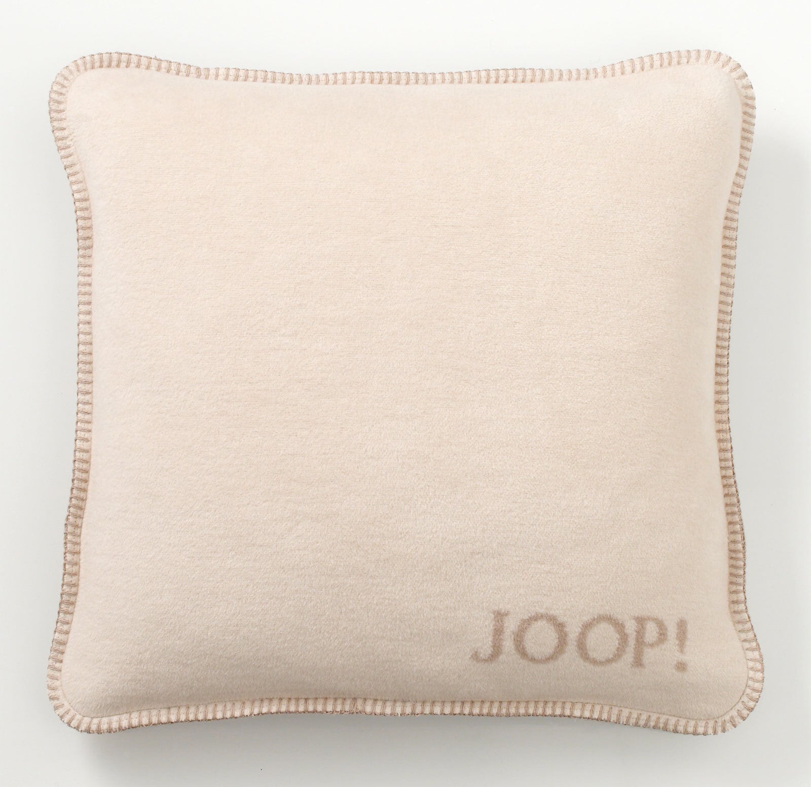 JOOP! Kissenhülle UNI DOUBLEFACE 50 x 50 cm beige/grau