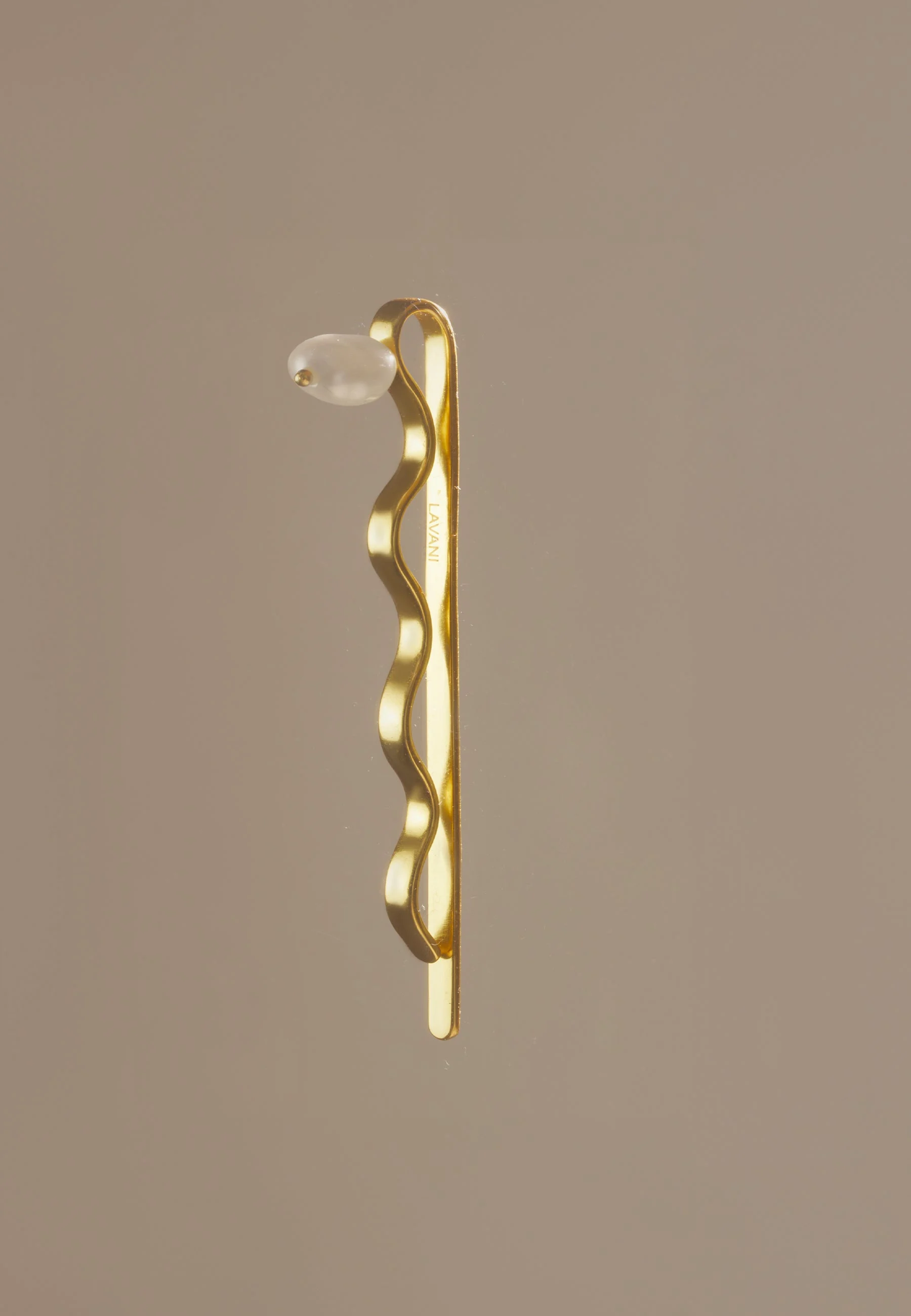 BARRETTE LYRA PERLE - Barrette lyra perle | Blanc