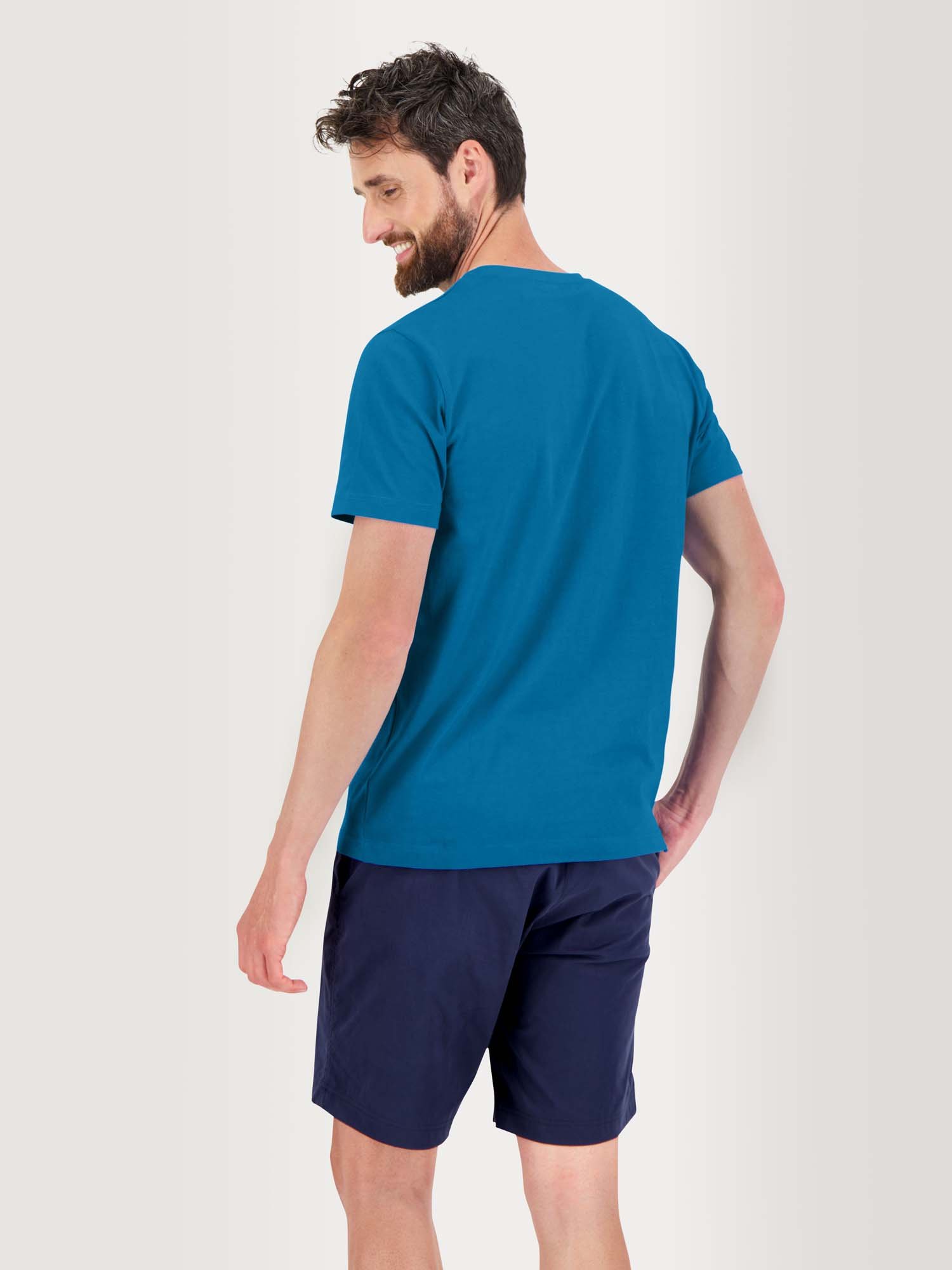 Tee Shirt Homme Coton Biologique Bleu