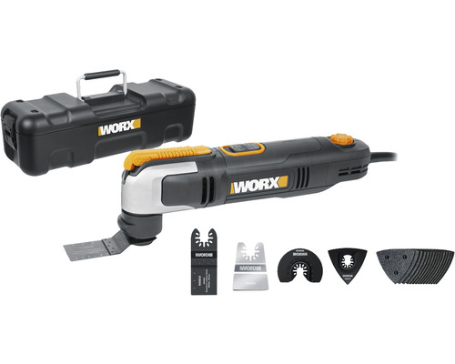 WORX 250W Sonicrafter WX686 multitool, inclusief koffer en accessoires