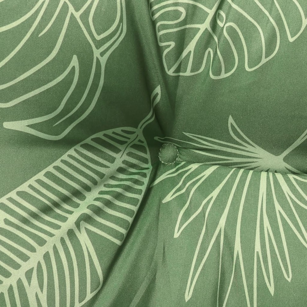 Coussins de palette 2 pcs motif de feuilles tissu