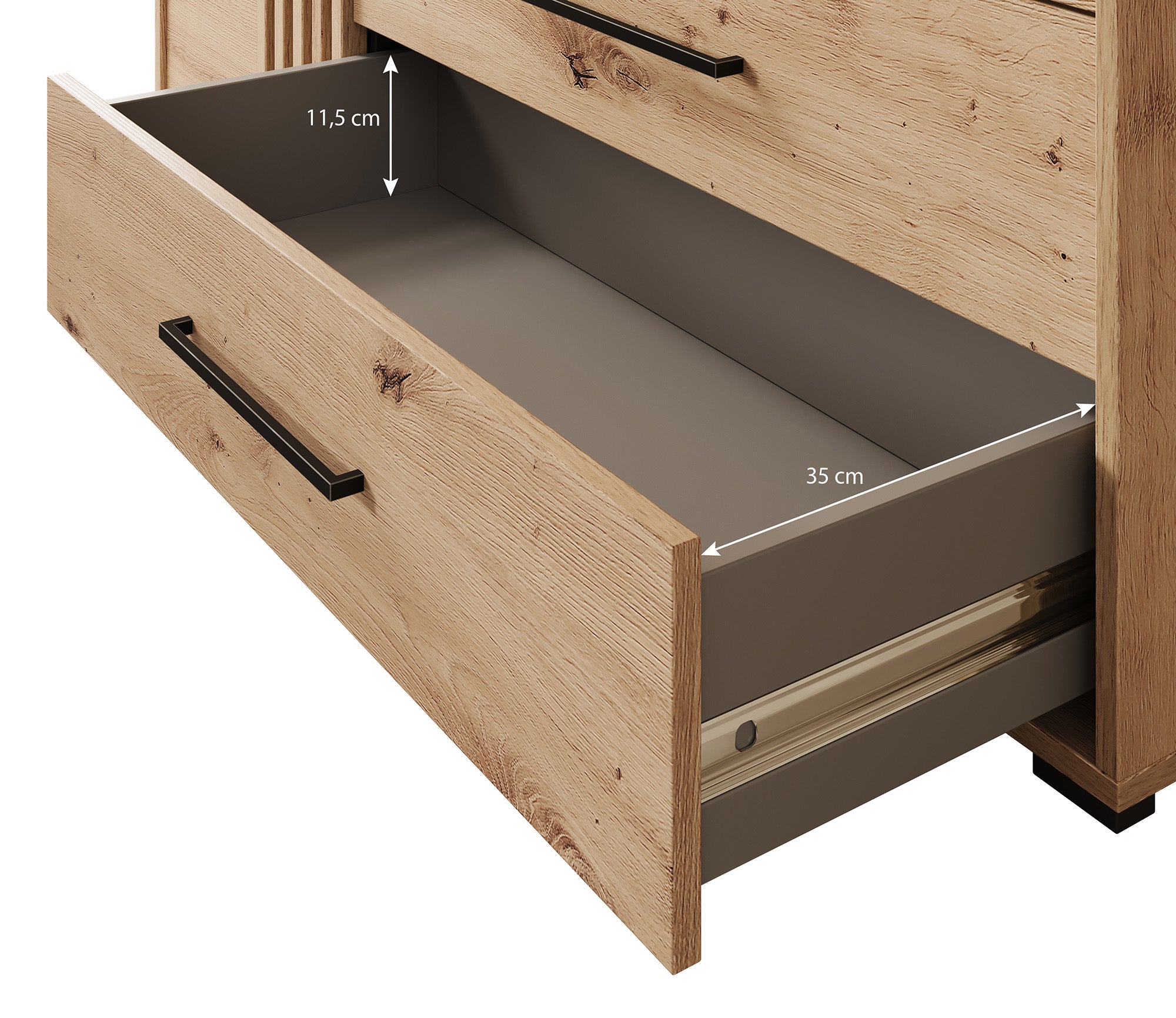 Meubella - Dressoir Adyson - Eiken - 138 cm