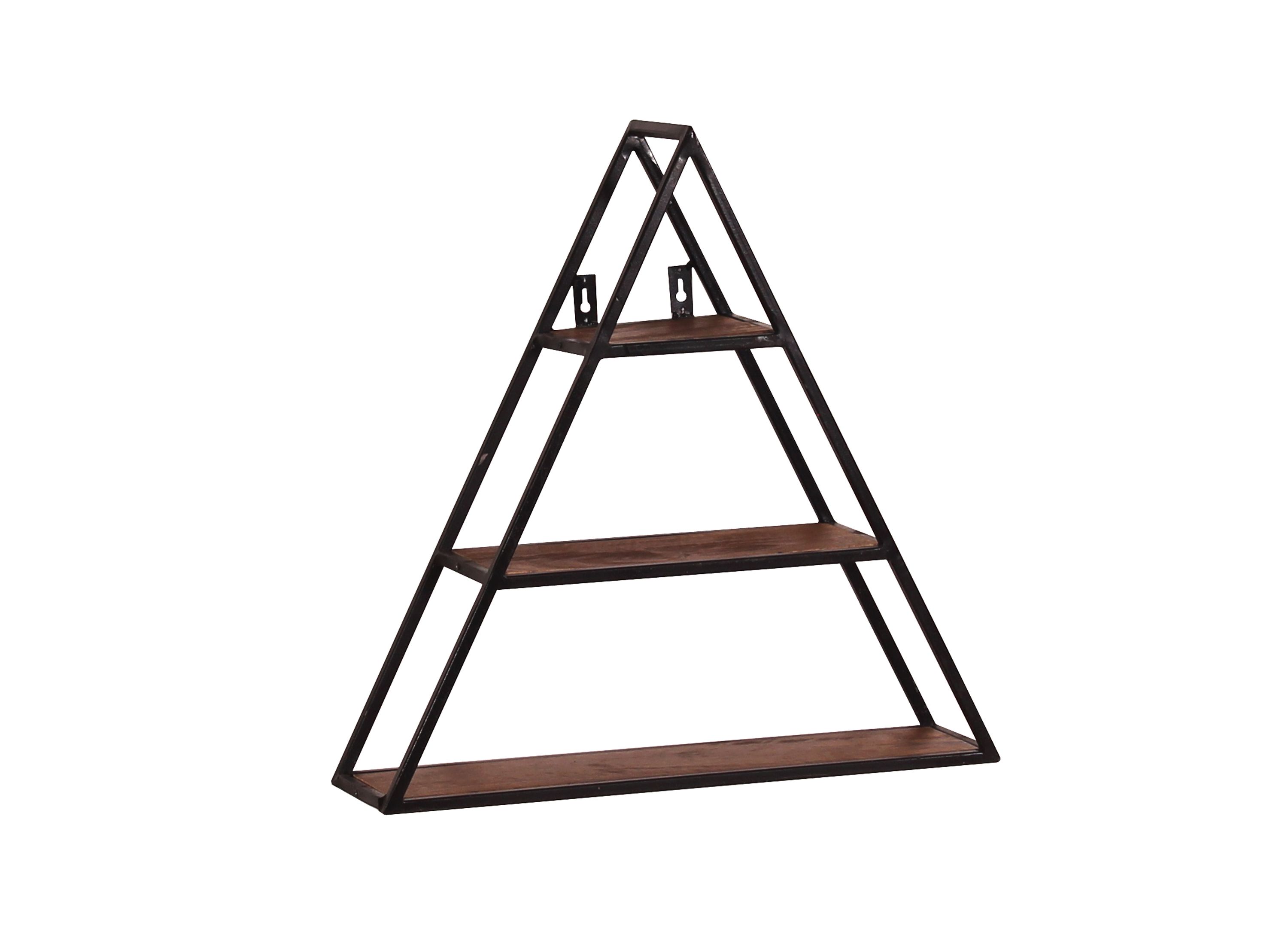 Wandregal Panama Mangoholz Metall Wandboard Ablage Regal Hängeregal Bücherregal