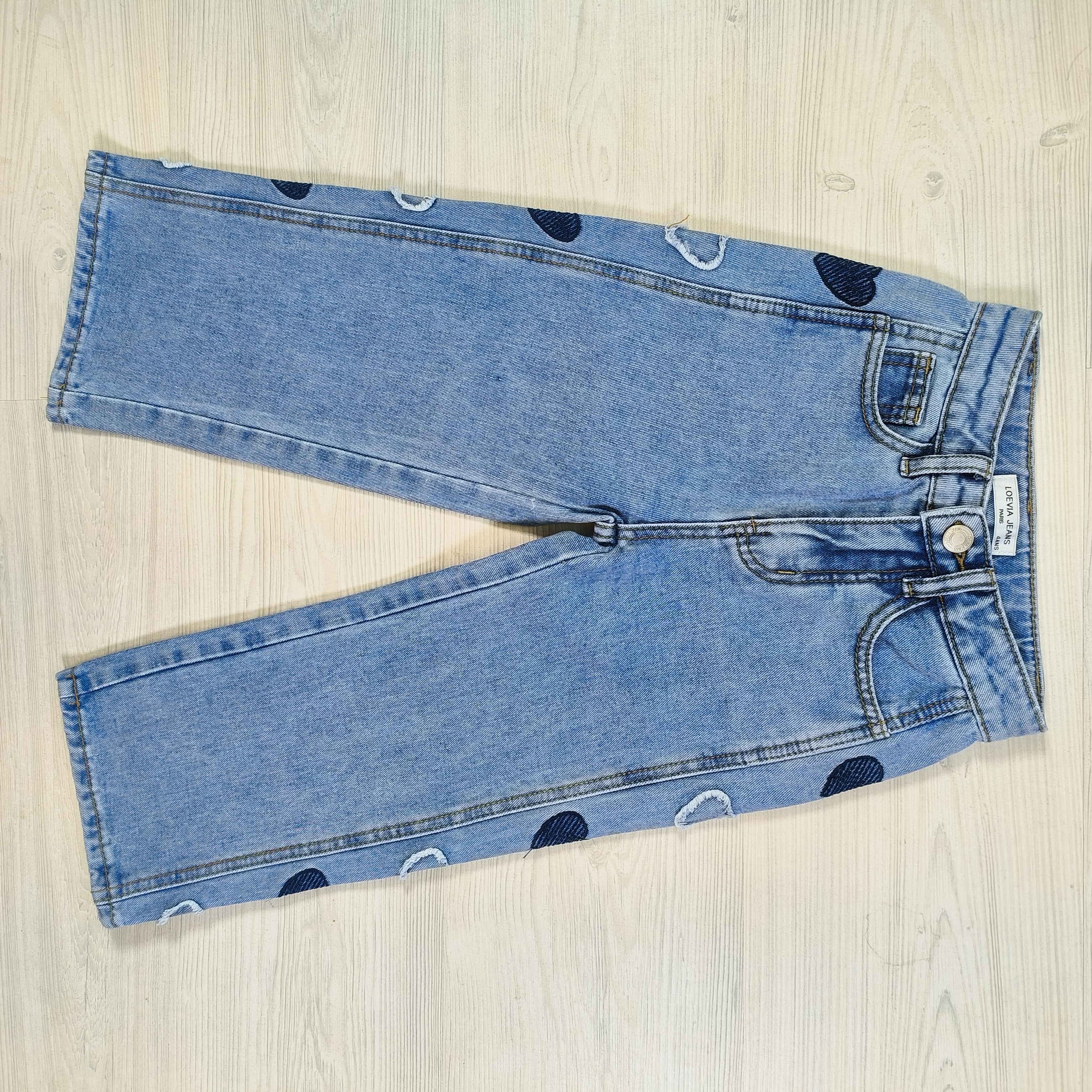 Heart side jeans
