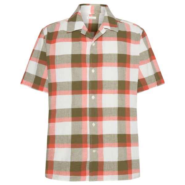 KnowledgeCotton Apparel - Boxed Fit S/S Checkered Shirt - Chemise