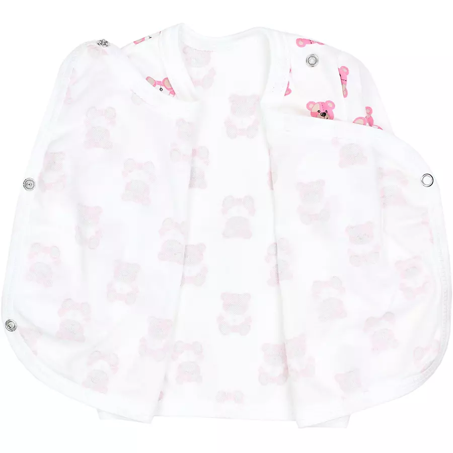 TupTam Baby Mädchen Wickelshirt Langarm 5er Set rosaweiß