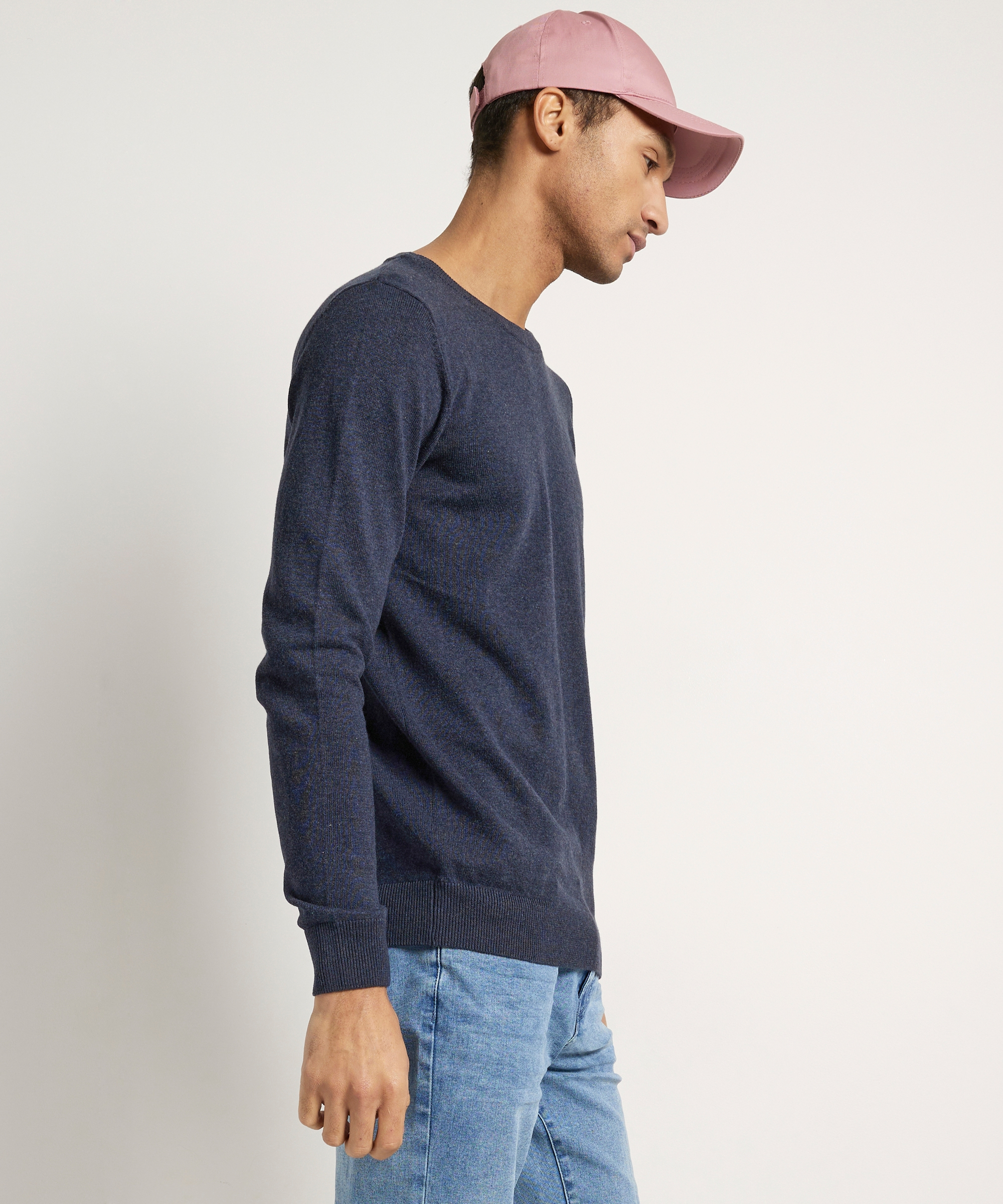 basic trui met ronde hals