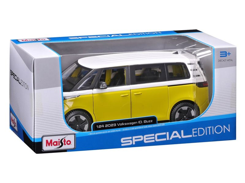 Maisto VW ID Buzz 2023 1:24, Gelb Sammlermodell im Massstab 1:24