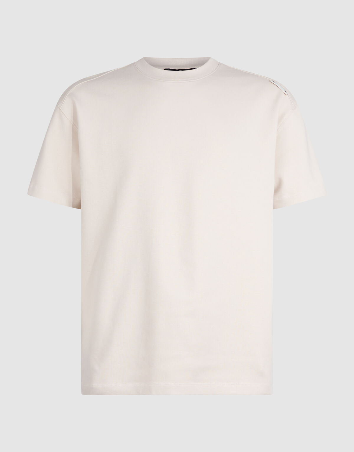 Basis Label T-shirt Zand