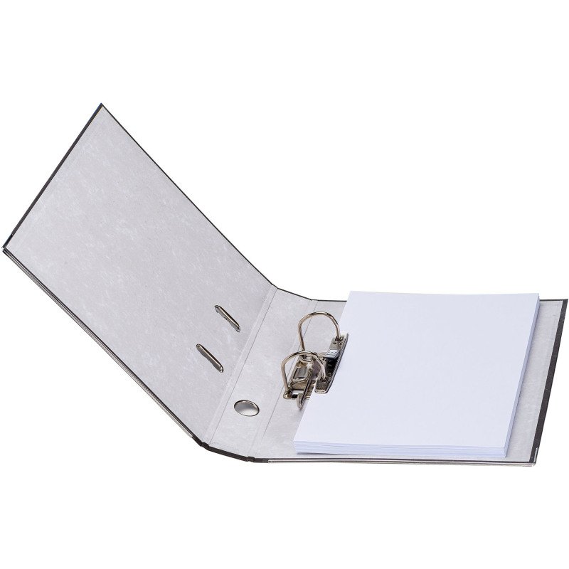 Classeur à levier cartonné A4 - Dos 5 cm gris