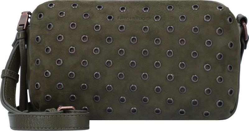 FREDsBRUDER - Hey You Rock - Schoudertas - Olive - Leder