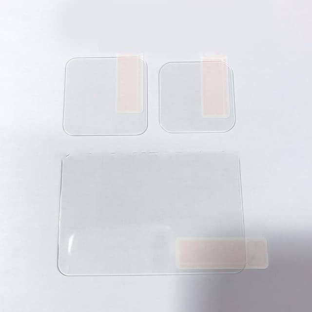 Skærmbeskytter / linsebeskytter hærdet glas 3 stk Gennemsigtig