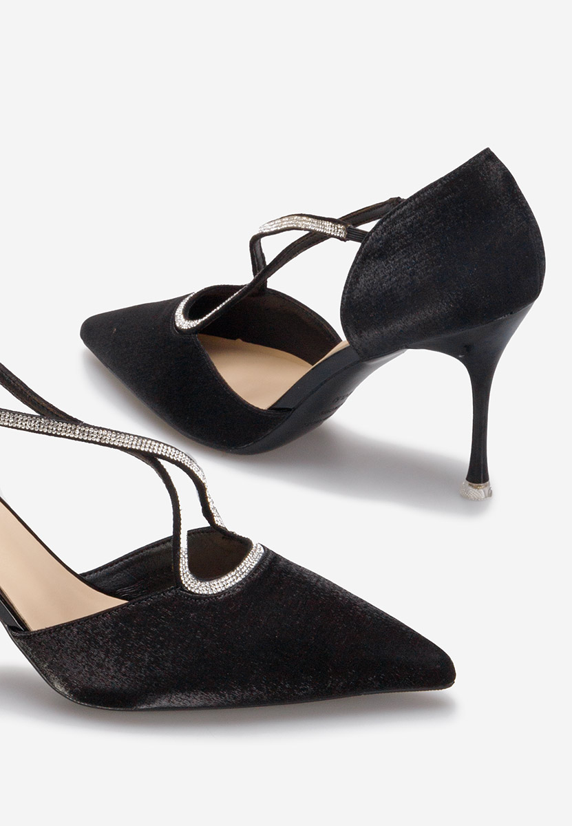 Chaussures stiletto noirs Magnesea