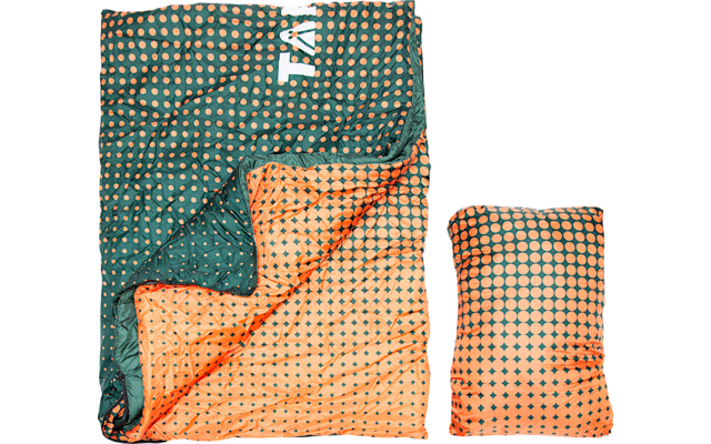 Tambu Kambala Campingdecke Recyceltes Polyester mit integriertem Packsack 203 x 145 cm