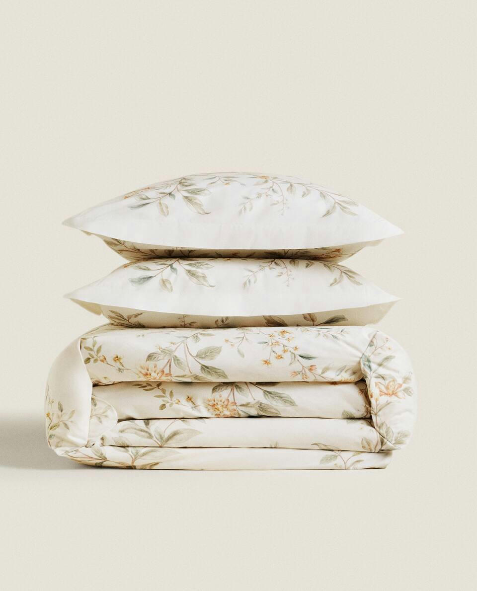 CAPA DE EDREDOM COM ESTAMPA FLORAL