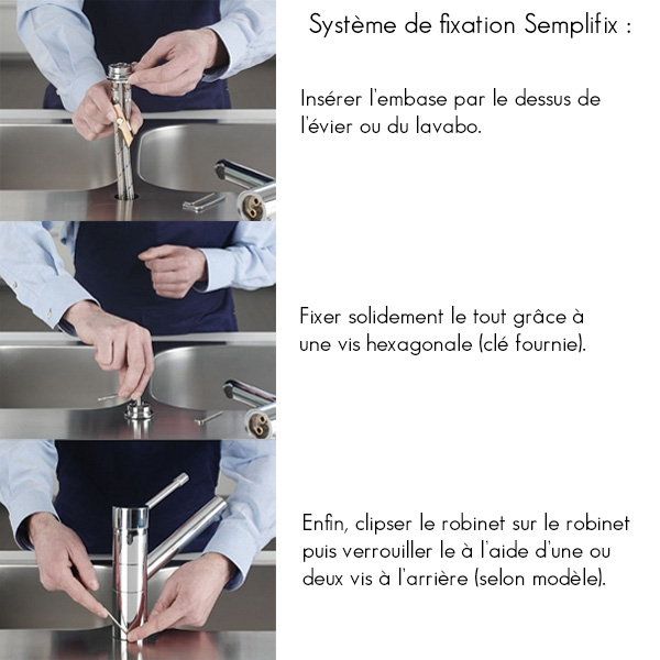 Robinet mitigeur ARGO Idro chromé sans contacteur