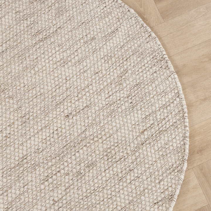 Organisch vloerkleed - Bliss Beige Gemeleerd