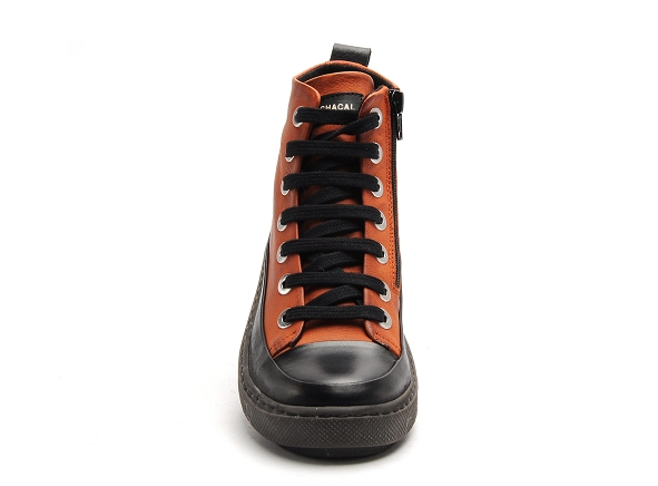 Chacal boots bottine plates femme 65172 orange