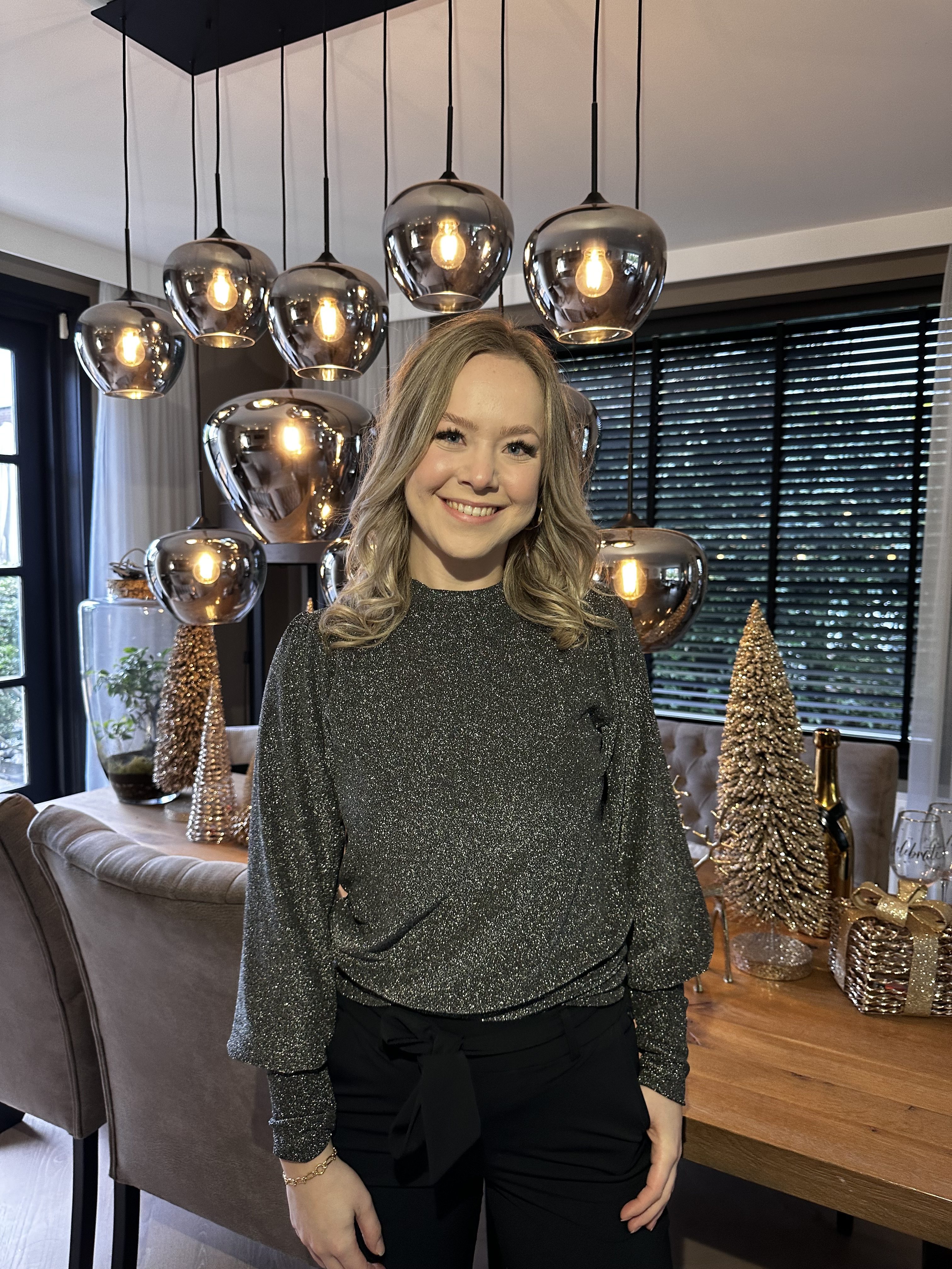 Glitter Top - Zilver