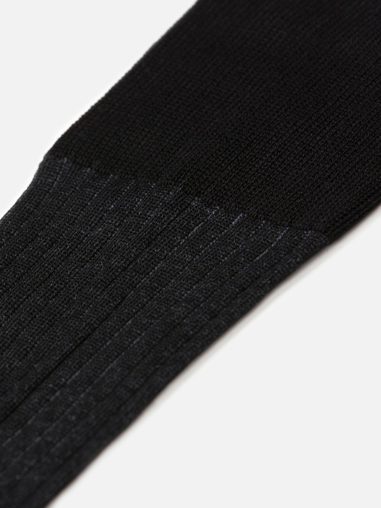 Chaussettes vanisées en fil d'écosse noir
