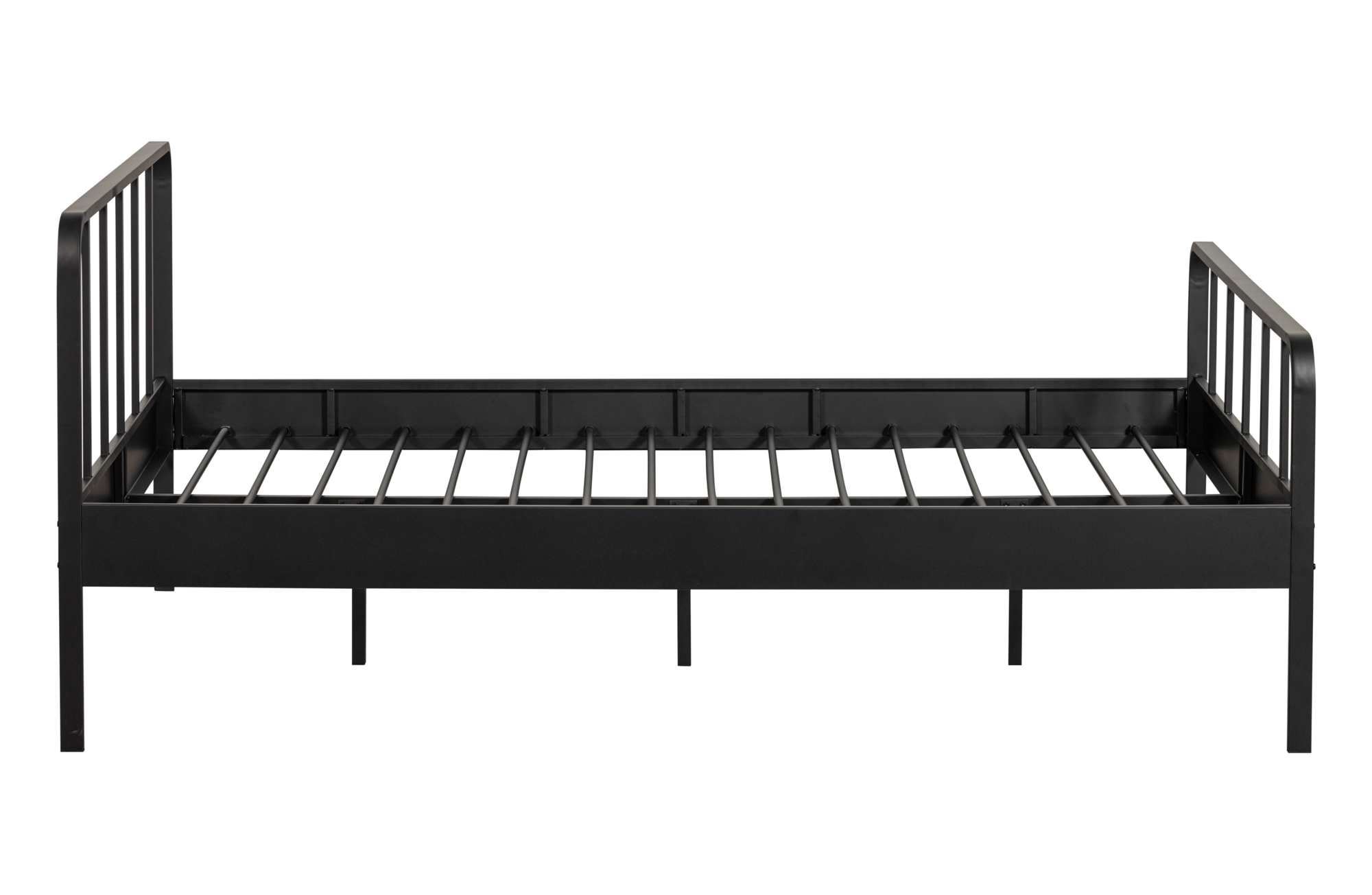 WOOOD tweepersoonsbed Mees - 160x200cm Mees tweepersoonsbed - Zwart