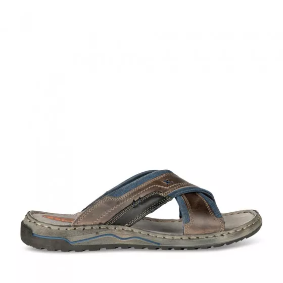 Mules GRIS CAPE BOARD CUIR