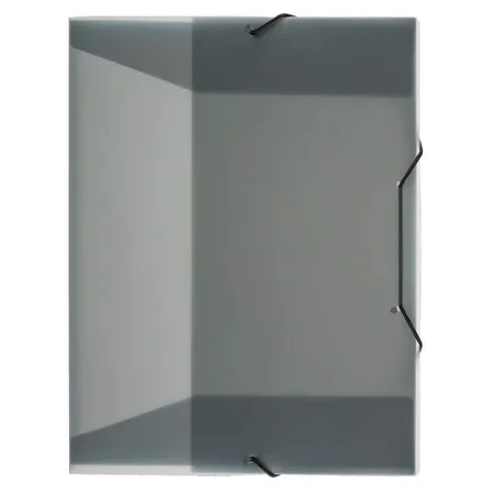 Idena Heftbox, DIN A4, Gummizug, PP, transluzent, schwarz