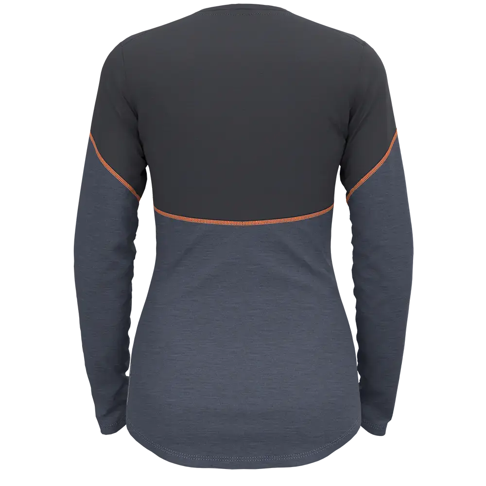 Odlo Revelstoke PW 150 BL Crew Thermoshirt Lange Mouwen Grijs Dames