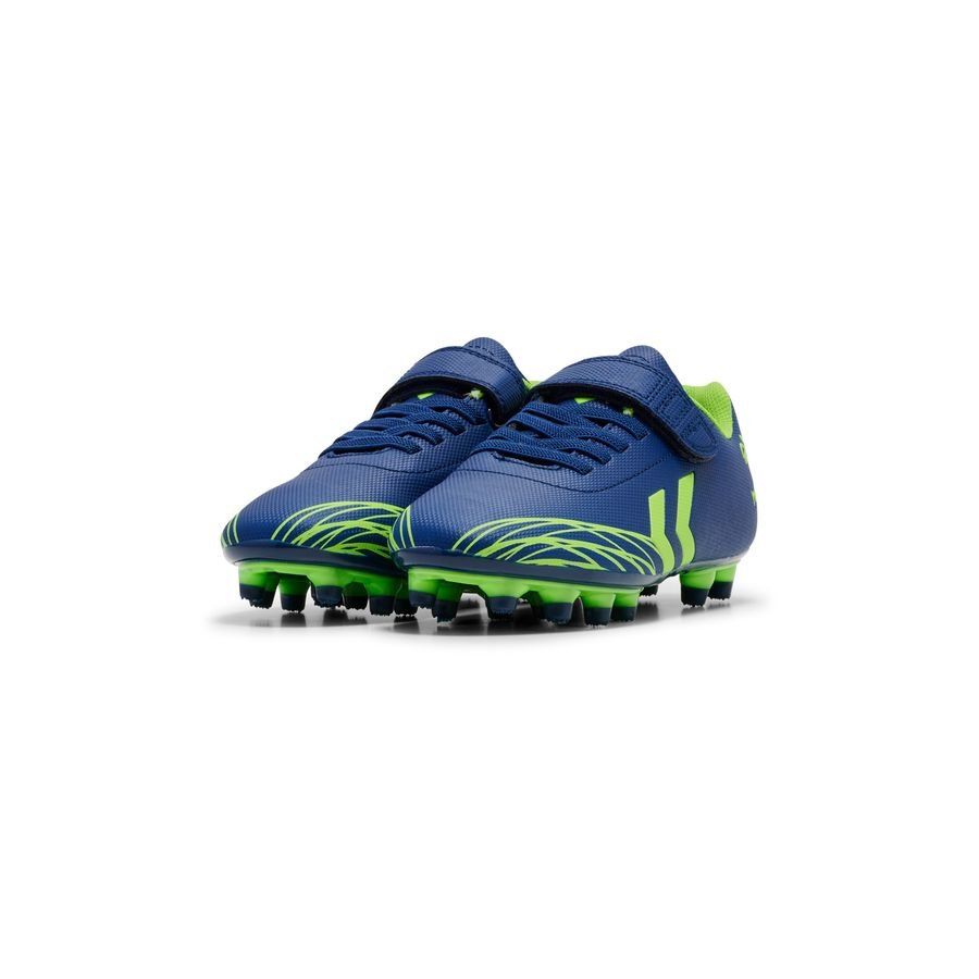 Hummel Chaussures de football Top Star FG - Bleu Marine/Vert Enfant