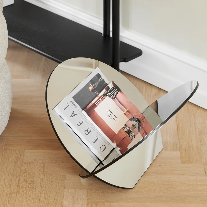 Gejst - Silia Magazinhalter, Eiche / schwarz