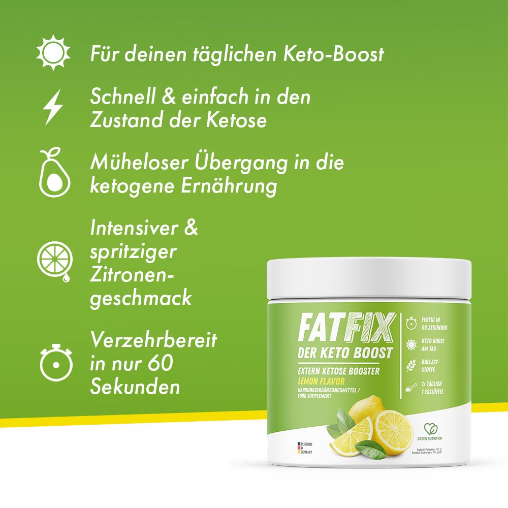 FATFIX Keto Boost - Exogene Ketone Pulver
