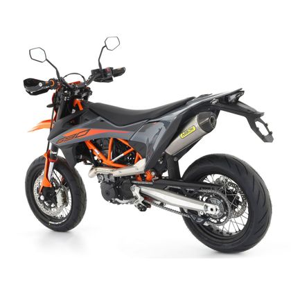 Silencieux Arrow Race-tech Titane embout carbone - Gris