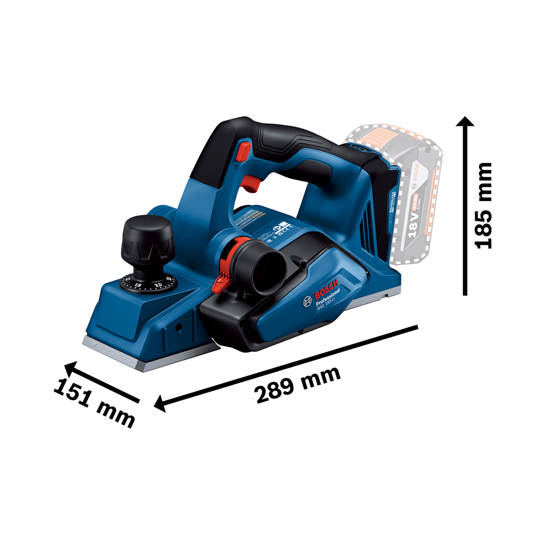 Bosch GHO 185-LI (0.601.5B5.000)
