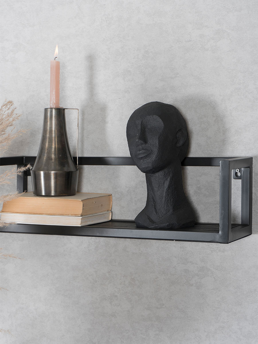 Wandplank Vintage Zwart 60 cm 60 cm