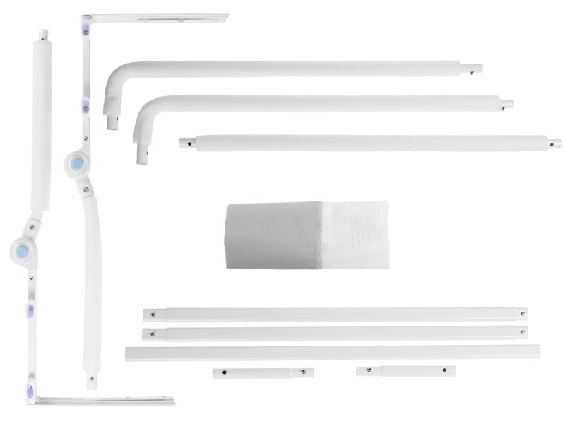 COCON Bettgitter Grau 200 x 68 cm Bettschutzgitter für Ihr Kind