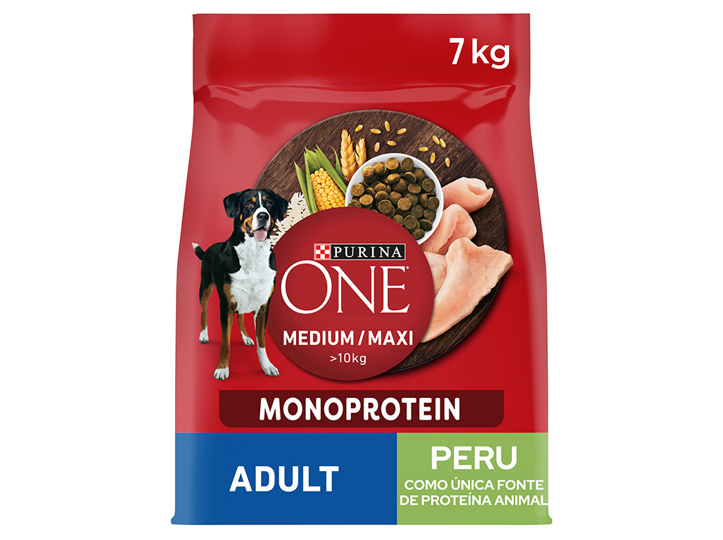 RAÇÃO PARA CÃO PURINA ONE MONOPROTEÍNA PERU 7KG