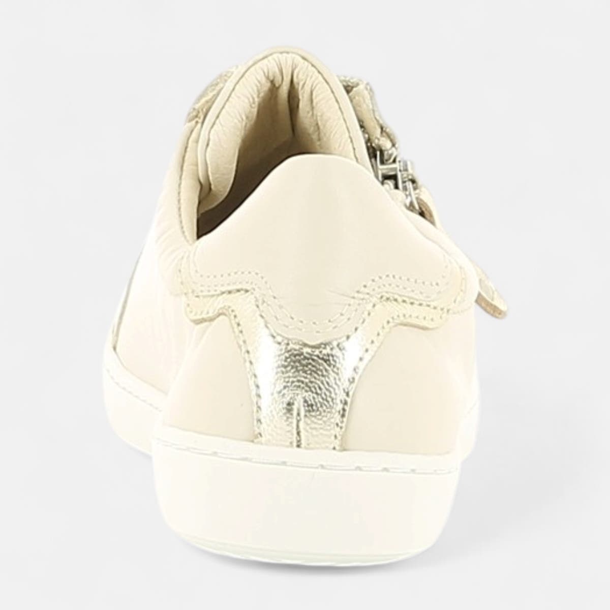 Baskets basses Femme en cuir beige