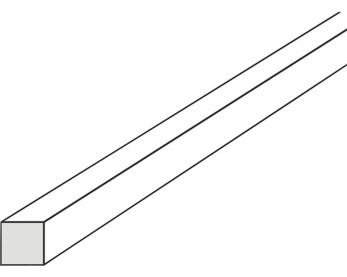 Kunststof vierkante strip 1,0x1,0x1000 mm wit
