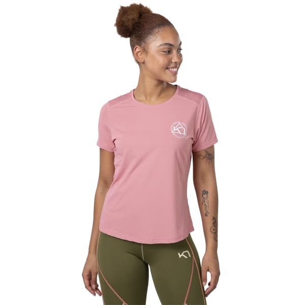 T-shirt running KARI TRAA VILDE ACTIVE TEE PASTEL DUSTY PINK