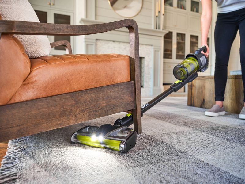 RYOBI Akku-Sauger RASV18BL-0 ohne Akku und Ladegerät Bürstenloser Akku-Handstaubsauger mit Dual-Zyklonen