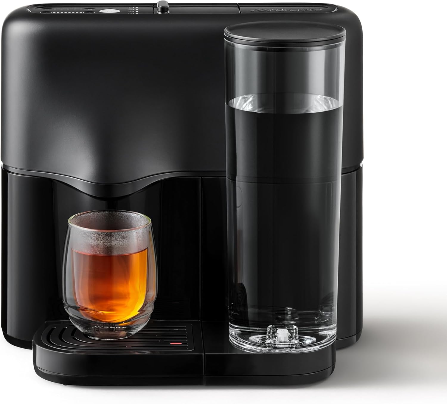 Avoury One Teemaschine – Premium Kapsel-Teebereiter mit innovativer Brühkammer, automatischer Temperaturregelung, für perfekten Teegenuss, modernes Design (Pure Black, ohne Bundle)