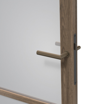 Arne & Bodil binnendeur ABE103 rook glas - donker eiken houtlook afwerking