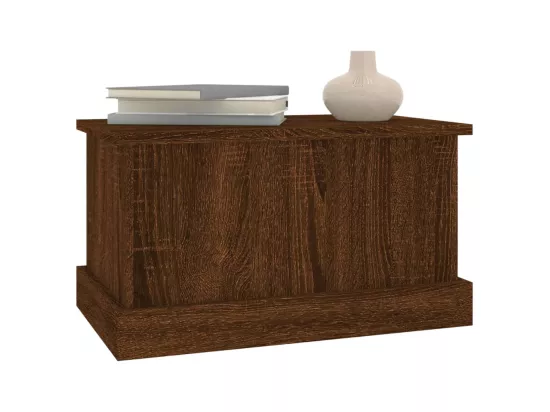 Boîte de rangement chêne marron 50x30x28 cm bois d'ingénierie