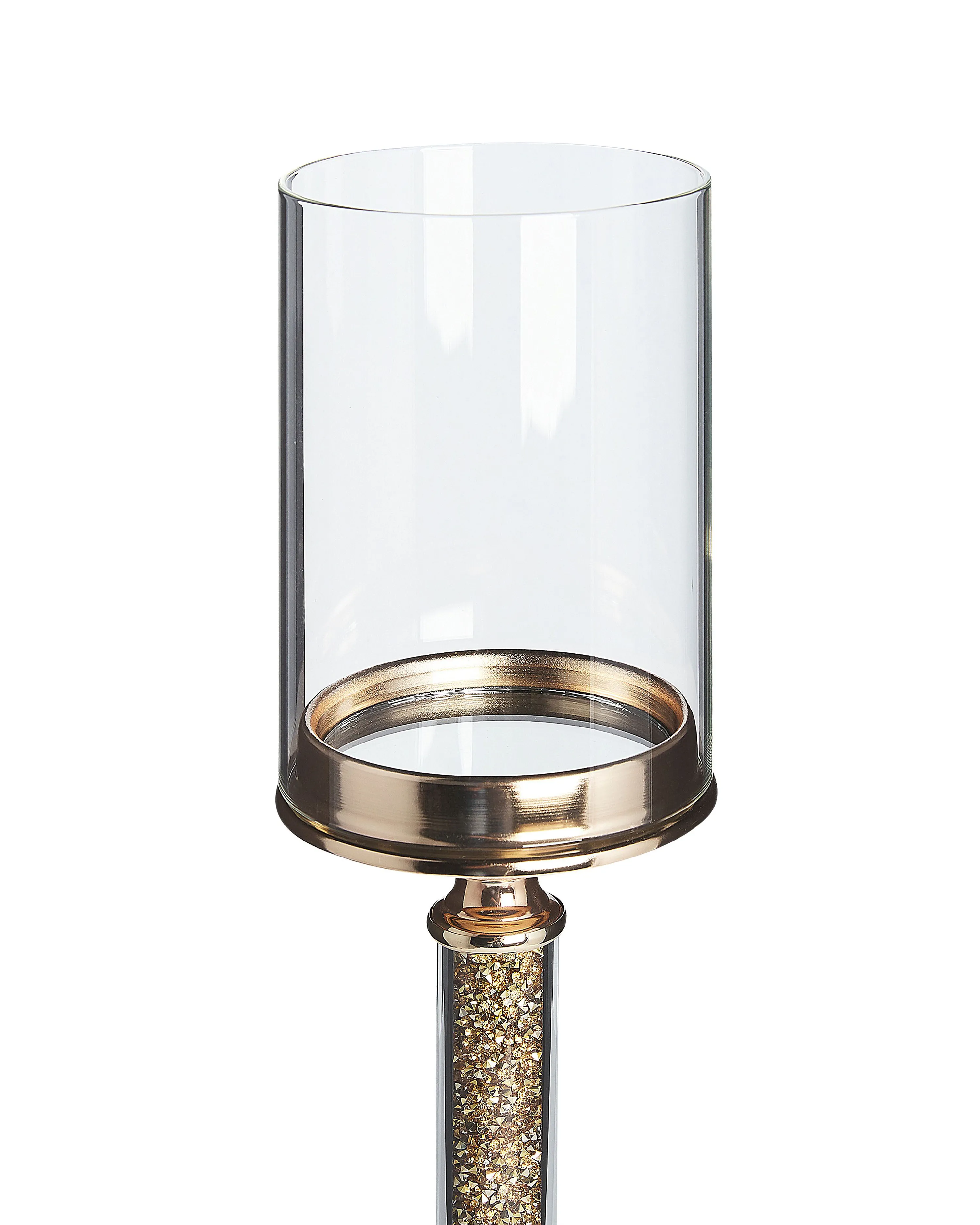 Kaarshouder ABBEVILLE Glas 48 cm Goud