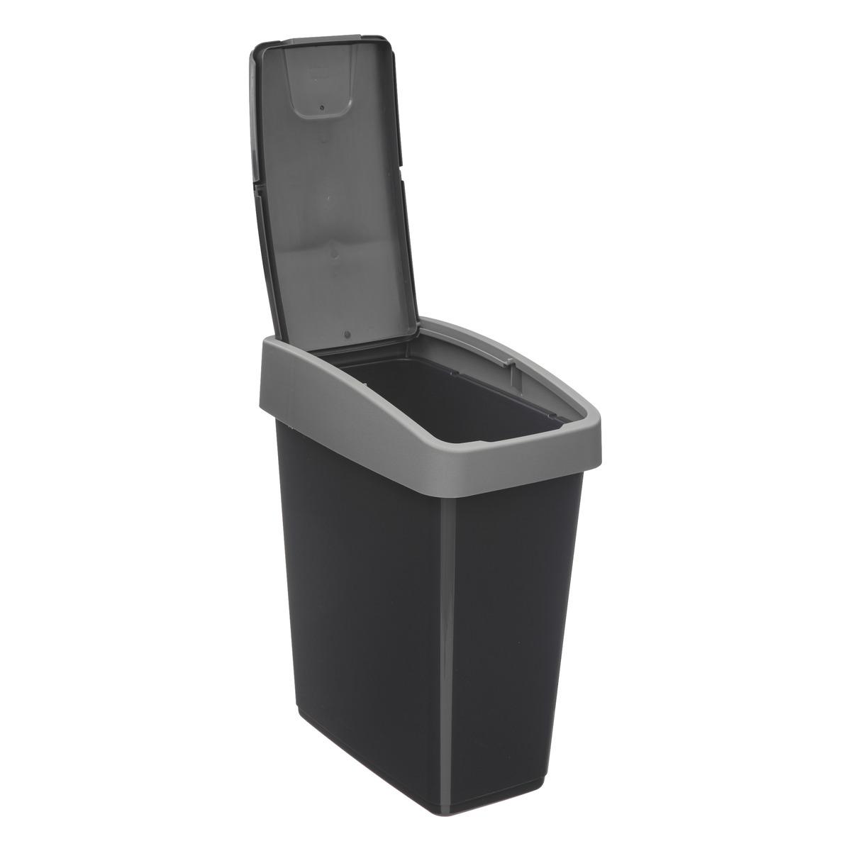 POUBELLE 2 OUVERTURES PLASTIQUE 45L