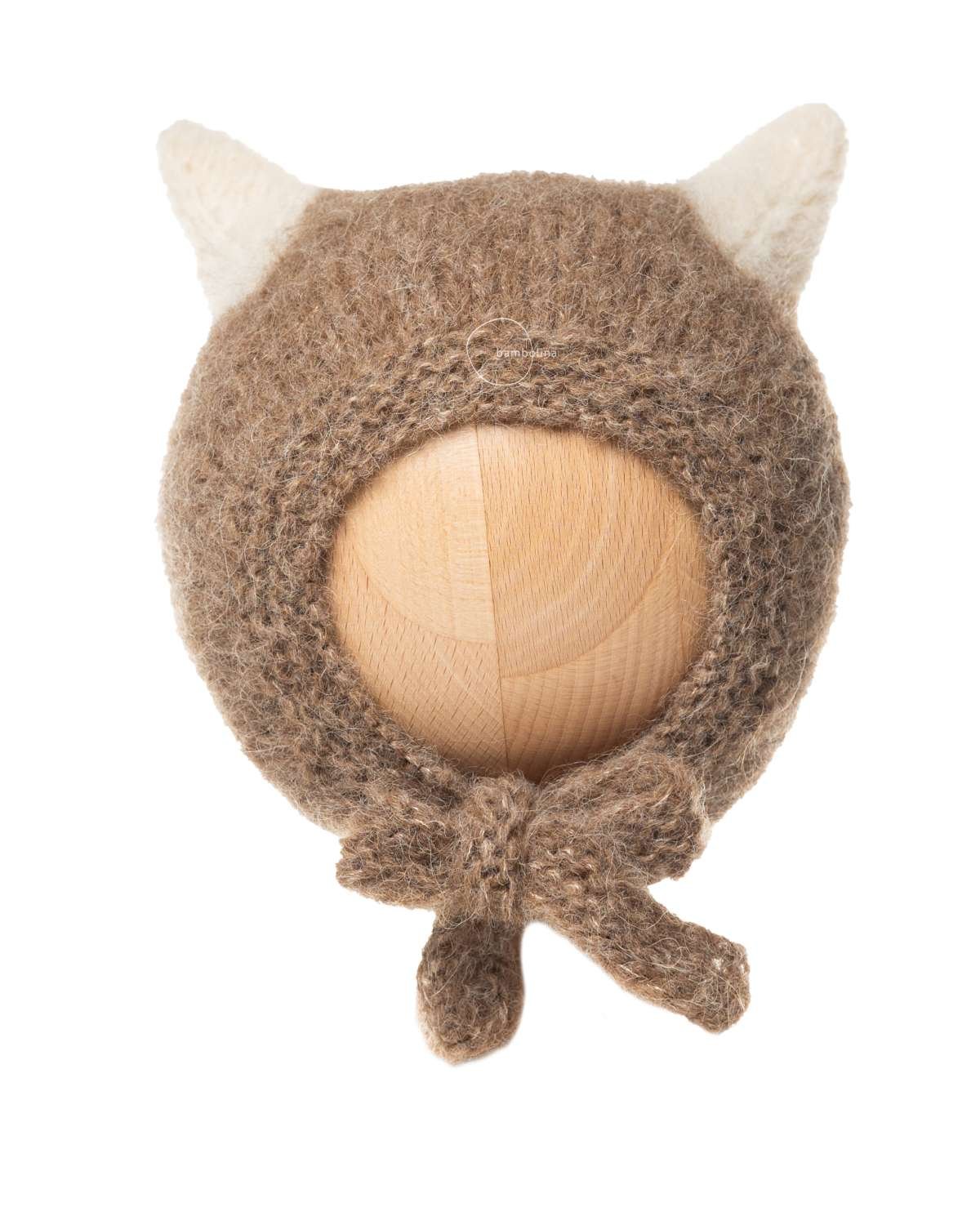 Ullue med Ører – Alpakka / Silke – Håndstrikket | Kitty Hat