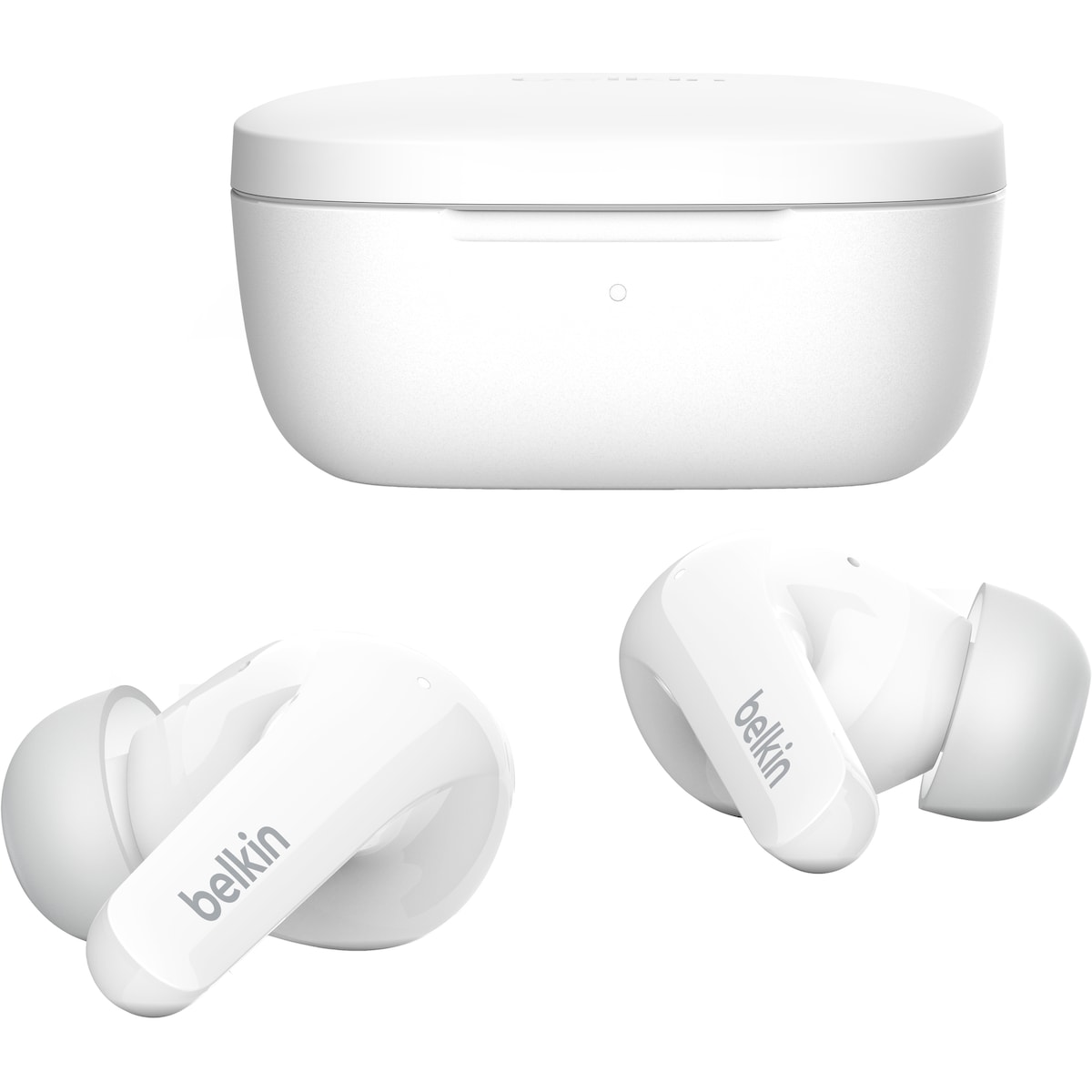 Belkin SoundForm Flow helt trådløse hodetelefoner (hvit)