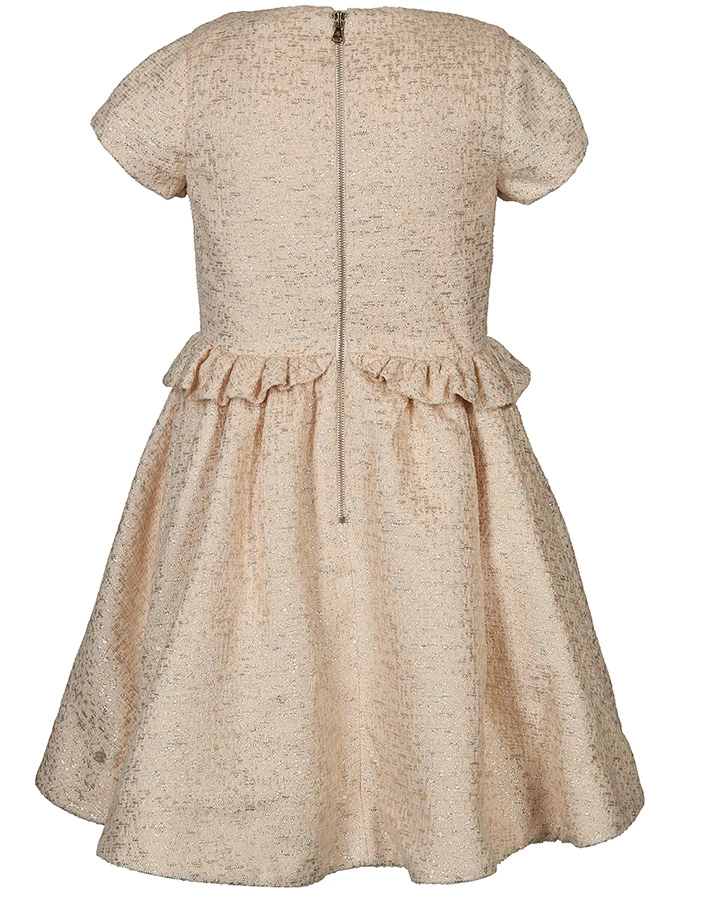 Kurzarm-Kleid CEREMONIE JUNIOR mit Schimmer in rosa