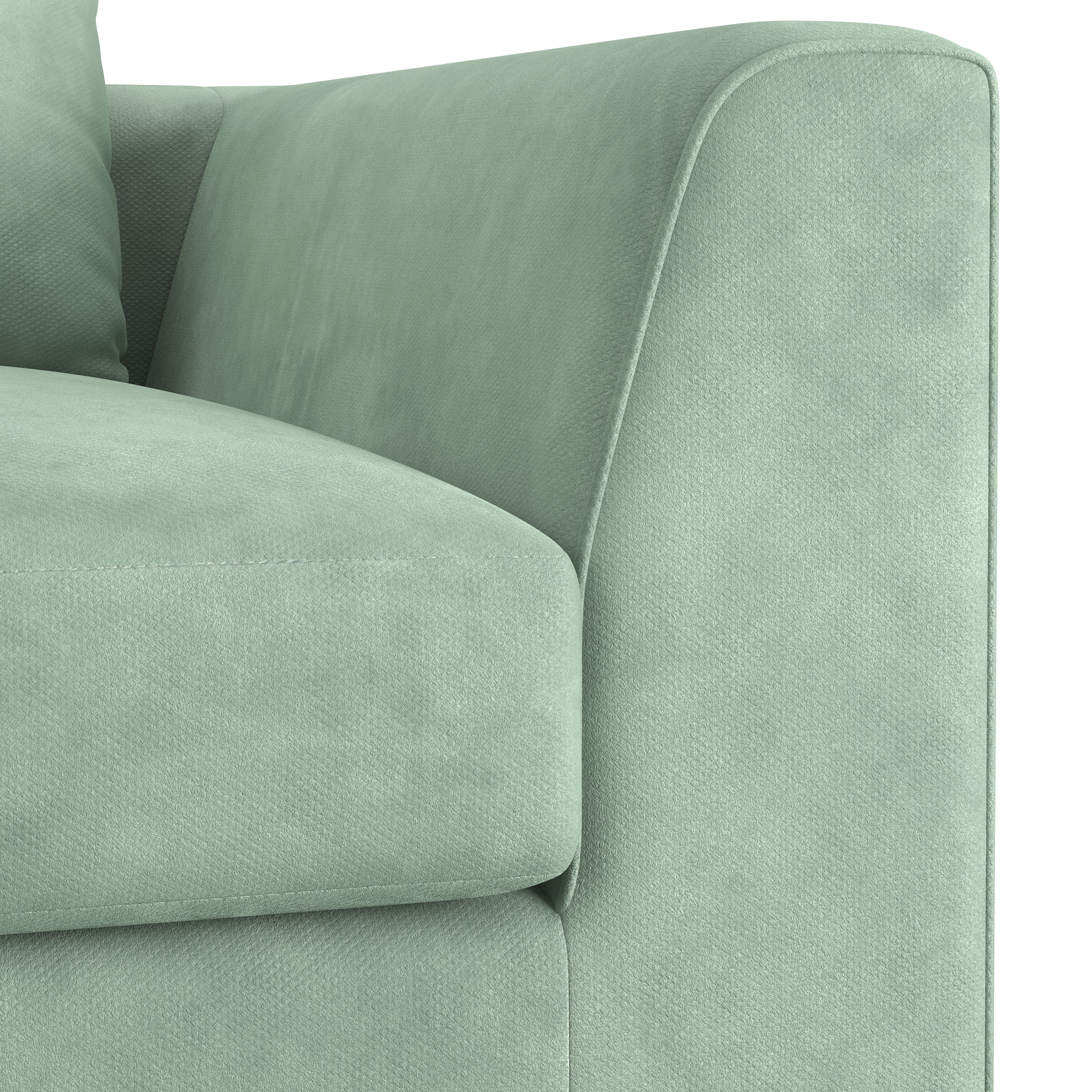 Bigsofa Samt ABBY hellgrün